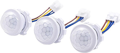 6 Pack Motion Sensor Switch 85-265V 40W, PIR Wall/Ceiling Mount with 30s Auto-Off & Night Mode