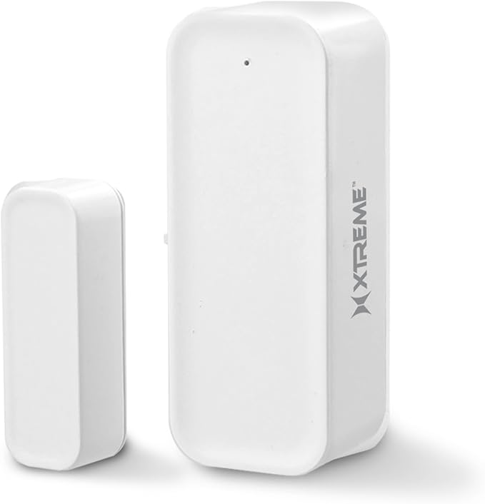 Xtreme Smart Wi-Fi Window & Door Sensor, Wireless 2.4GHz Wi-Fi Door Sensor, No Hub Required, Instant Notifications, Remote Access, Smart Scenes, Battery Powered, App Compatible with Android & iPhone