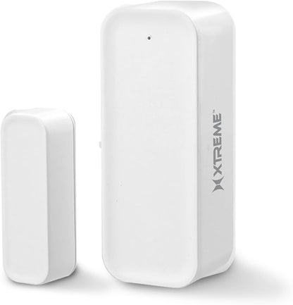 Xtreme Smart Wi-Fi Window & Door Sensor, Wireless 2.4GHz Wi-Fi Door Sensor, No Hub Required, Instant Notifications, Remote Access, Smart Scenes, Battery Powered, App Compatible with Android & iPhone
