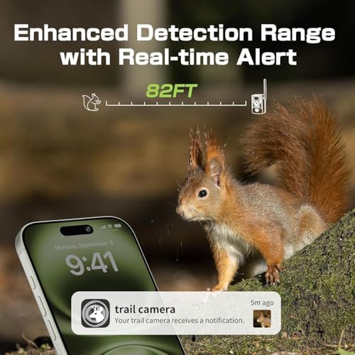 4G LTE Cellular Trail Camera, AI Animal Detection Unlimited Data Plan