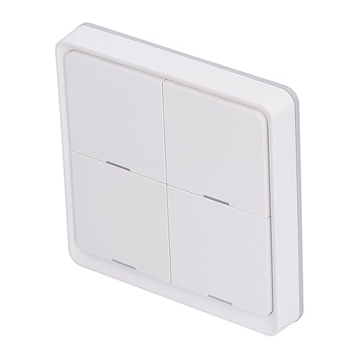 Semme 4Gang Scene Switch for WiFi 2.4GHz Home Controller with APP Voice Control