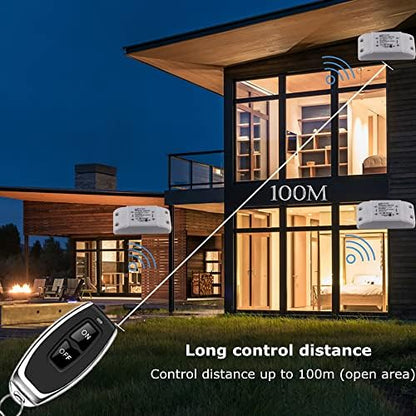 remote switch, WiFi &RF433, AC90-250V 10A, 1Gang wireless relay switch.Compatible with Alexa/Google Home,Voice Control,Timer Function.