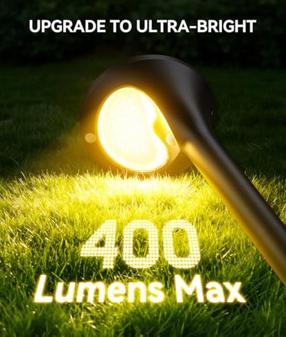 ELECLINK 400LM Solar Pathway Lights Outdoor with Motion Sensor, 4 Pack