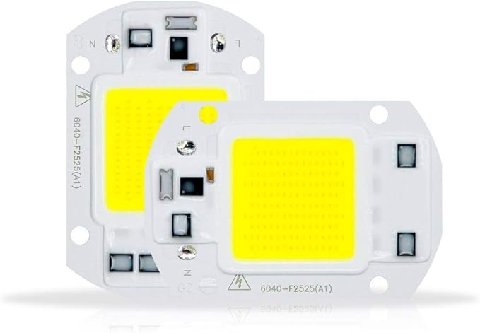 Indoor Lighting, Pack of 2, DIY LED COB Chip Spotlight 50W/30W/20W/10W AC110V Smart IC No Need Driver LED Flood Light Lamp(110v Warm White,30W)