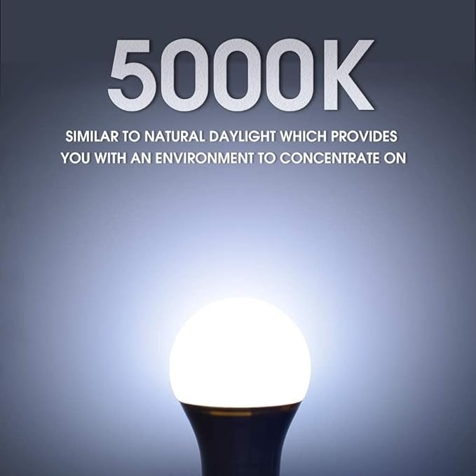E ENERGETIC LIGHTING 150 Watt LED Bulb, 2600LM Super Bright Light Bulbs, Daylight 5000K, Dimmable A21 LED Bulb, E26 Standard Base, UL Listed, Damp Rated, 2 Pack