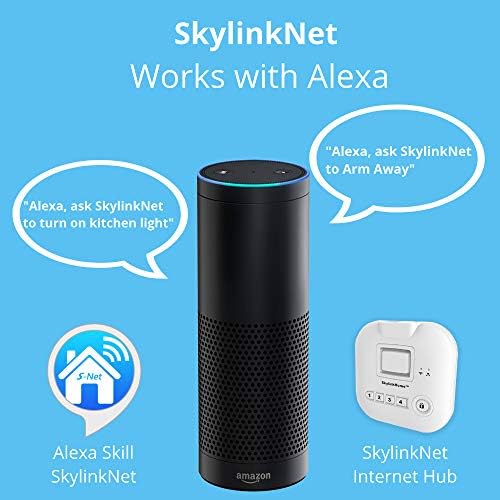 SK-200 SkylinkNet Connected Wireless Alarm System, Security & Home Automation System, iOS iPhone Android Smartphone Compatible with No Monthly Fees.