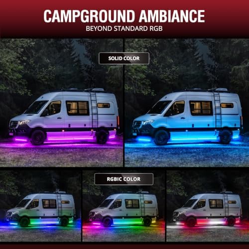 OPT7 Aura DreamColor Underglow Chasing Lights for RV with APP & Remote