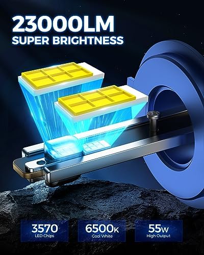 Marsauto H4/9003 Fog Bulbs, Super Bright, Long Lifespan, Plug and Play, Pack of 2