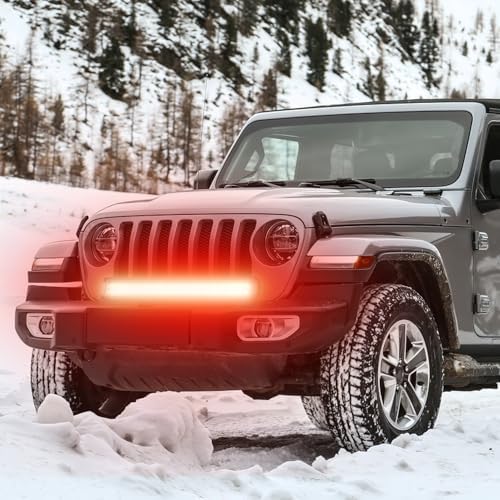 Nilight LED Light Bar 20 Inch 126W Spot Flood Combo Red Beam