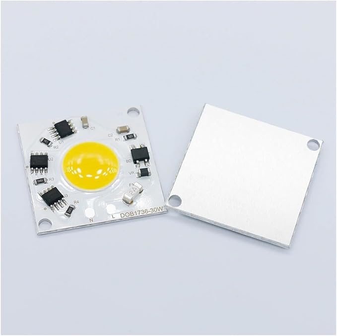 2pcs LED COB Chip 30W 2400lm Lumens Pure White Warm White Light 3000k 6500k 220V Smart IC No Need to Drive Commercial Lighting L(Warm White 3000K)