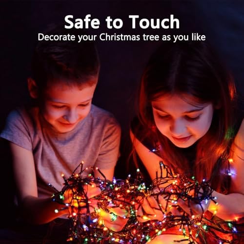 BHCLIGHT 100FT 2000LED Cluster Christmas Lights with Remote, Multicolor