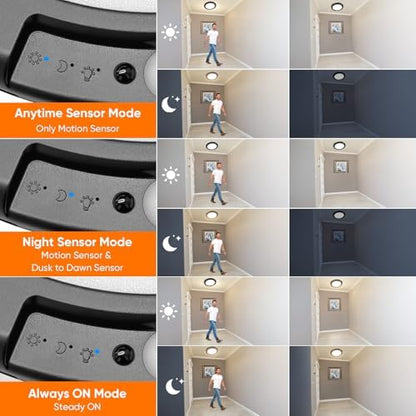 Rechargeable Motion Sensor Ceiling Light, Battery Operated Closet Light