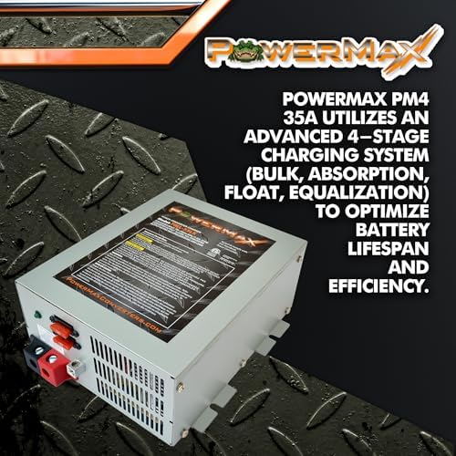PowerMax PM4-35A 35A Deck Mount RV Converter Charger Lithium