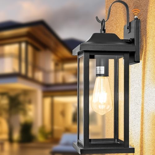 oravilila Dusk to Dawn Large Outdoor Wall Light 17 Inch