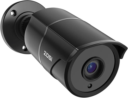 ZOSI 1080p HD-TVI Home Security Camera with Audio,Built-in Mic,Night Vision,1920TVL 2MP Outdoor CCTV Cam Only Compatible with ZOSI 3K Lite Analog DVR