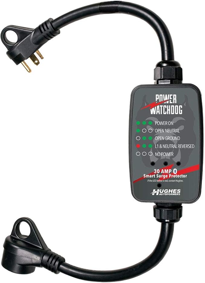 Power Watchdog PWD30 Bluetooth Surge Protector, 30A, Portable, 14 Inch