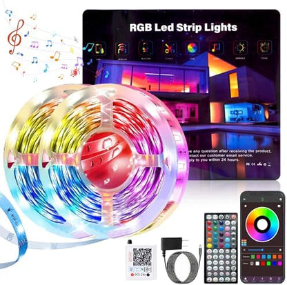 NBBUFF Led Lights for Bedroom 150FT, RGB Led Strip Lights Music Sync