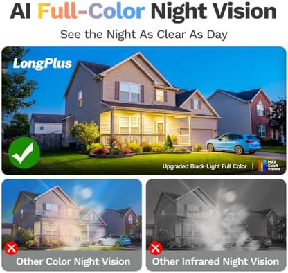 LongPlus 8MP 4K Window Camera WiFi 6 Safeview Window Security Camera