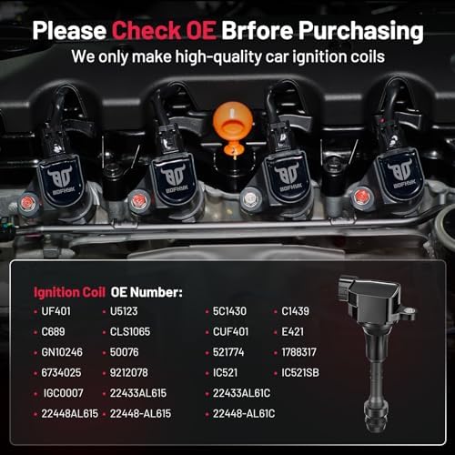 BDFHYK Ignition Coil Pack UF401 for Nissan 350Z 2003-2007