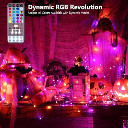 Brizled Color Changing Fairy Lights with Remote, 200 LED for Halloween Xmas