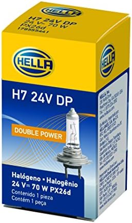 HELLA H7 24V DP Double Power Bulb, 70W