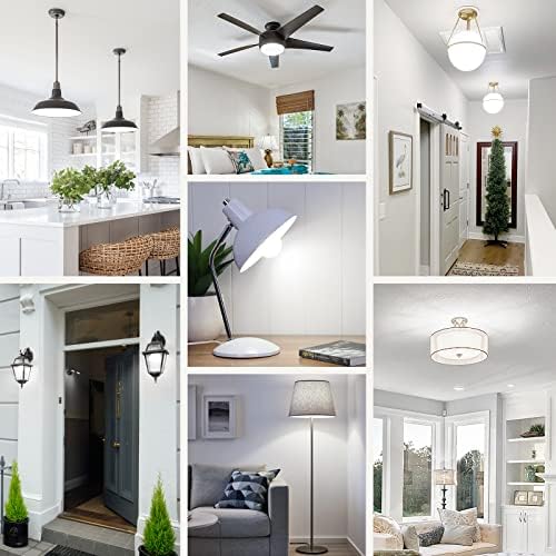 MAXvolador A19 LED Light Bulbs, 100 Watt Equivalent, Daylight White 5000K, 1500LM, E26 Base, Non-Dimmable, 13W Bright White Bulbs, 10-Pack