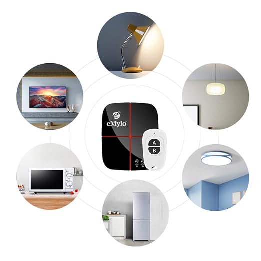 Smart WiFi RF Relay Switch Wireless 433Mhz Remote Control Light Switch Timer Function DC 5V-24V Two Channels RF Relay Module Controller Compatible with Alexa,Google Assistant 2pc Transmitter