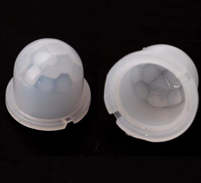 Leyal 10PCS Infrared Sensor 8308-4 011050 Mini White Fresnel Lens Body Pyroelectric PIR