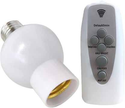 Lamp Bases E27 Screw Sokcet Smart Remote Control Lamp Holder Support Dimming & Timing for AC85-265V LED Lamp Night Light - (Color: White; Base Type: E27)