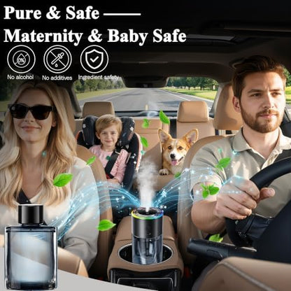 Amor Lyris 5.4 fl oz Car Air Freshener Refill, Perfume Oil for Smart Car Diffuser, Long-Lasting up to 6 Months, Made with Natural Plant Extracts, Imported Fragrance