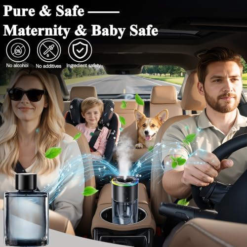 Amor Lyris 5.4 fl oz Car Air Freshener Refill, Perfume Oil for Smart Car Diffuser, Long-Lasting up to 6 Months, Made with Natural Plant Extracts, Imported Fragrance