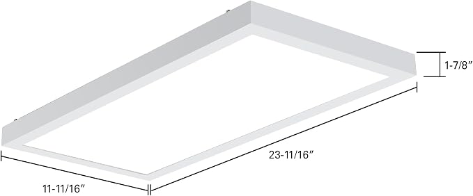 Metalux MMS Multi-Mount 1x2 LED Panel Ceiling Light with 5 CCT and Lumen Select, 0-10V Dimming, Surface Mount, Recessed, Suspended, Wall Mount, 90 CRI - 12MMS-L3C5-UNV
