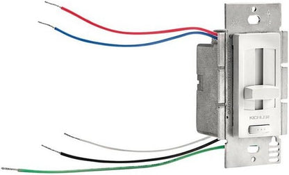 Kichler 60W LED Driver and Dimmer Power Supply in White, 24V Low Voltage Lighting Transformer, 6DD24V060WH, (2" W x 4" H x 2" L)