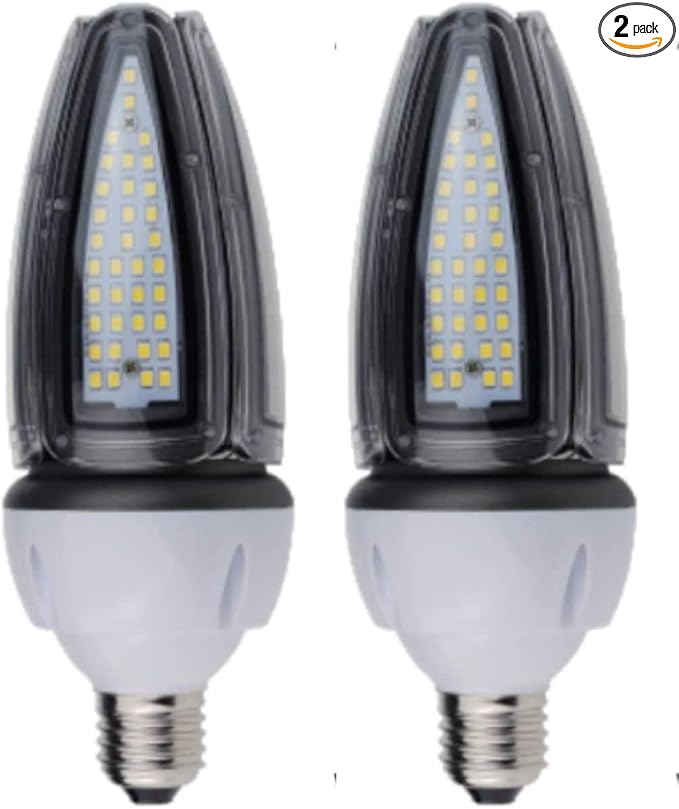 GoodBulb 20-Watt Acorn Light Retrofit LED Light Bulb | 100W Equivalent | 2600 Lumens | E26 Base Adapter 5000K Daylight White Color | 360° HID | Long Term Care Lighting | Pack of 2 Bulbs