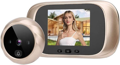 Tbest Digital Peephole Viewer Camera 2.8in TFT LCD Screen, IR Night Vision Doorbell Visual Door Viewer Fits 35-110mm Door Thickness 14-30mm Door Hole Cyclic Storage Camera