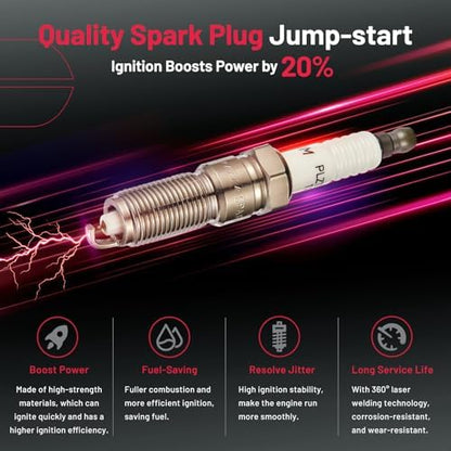 BDFHYK Ignition Coil UF350 and Spark Plugs 4505 for Nissan Altima 2002-2006