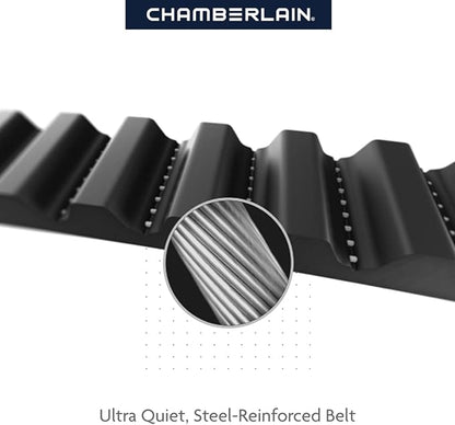 Chamberlain B4643T Smart Built in Camera-myQ Smartphone Controlled-Ultra Quiet, Strong Belt Drive, Blue Garage Door Opener