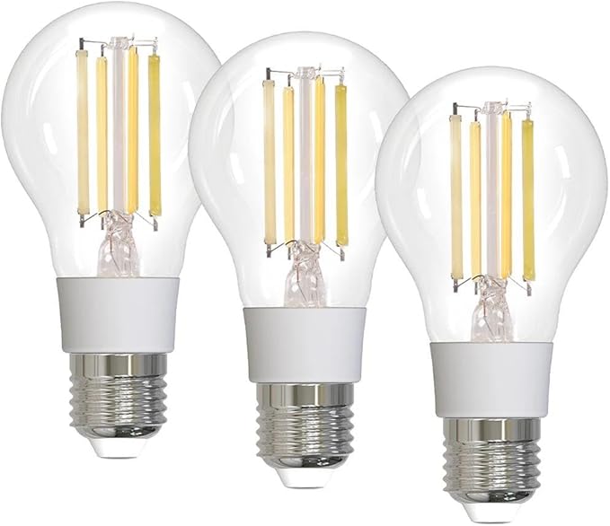Smart Filament Bulb Light Your House Easily with Scene E27 Energy Saving Customize Light by Time 7W Tuya APP Control,3pcs
