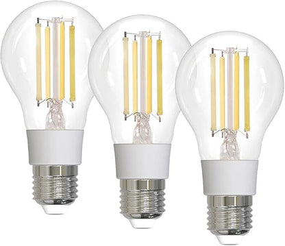 Smart Filament Bulb Light Your House Easily with Scene E27 Energy Saving Customize Light by Time 7W Tuya APP Control,3pcs