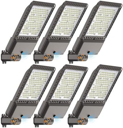 AIKVSXER 340W LED Parking Lot Light 85000LM Outdoor Street Lights 6 Pack