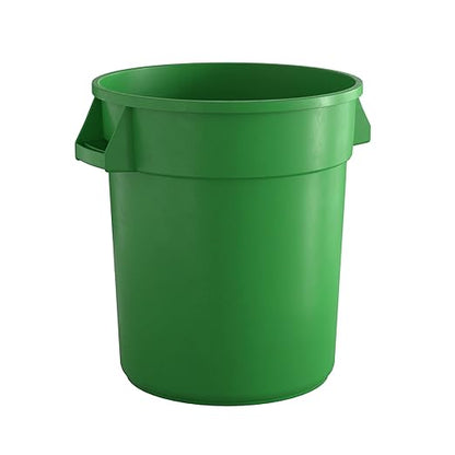 20 Gallon Green Round Commercial Trash Can, Heavy-Duty Food Grade NSF Certified, Perfect for Restaurant, Office, School, Garage, Backyard, Workshop, Warehouse