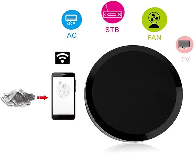 IR Control Hub, Universal Smart Electric Infrared Gateway Support APP Remote Control, Home Automation Smart Sensor Compatible with Assistant