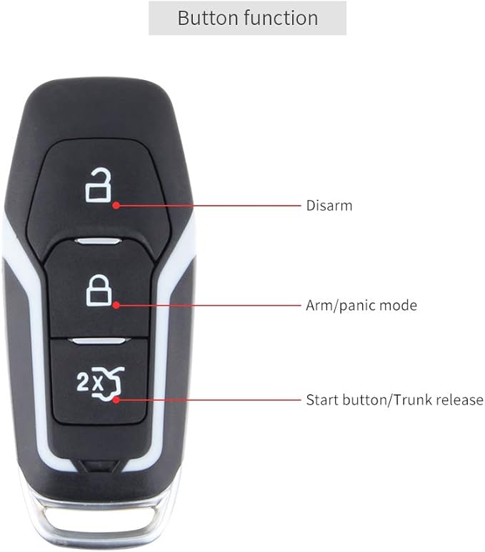 EASYGUARD EC002-FO2 Smart Key PKE car Alarm System, Passive Entry, Push Start Button, auto Play, keyless Start dc12v