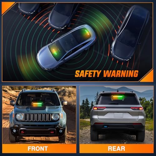 Nilight 12LED Traffic Advisor Strobe Light Bar Amber Green Hazard Safety