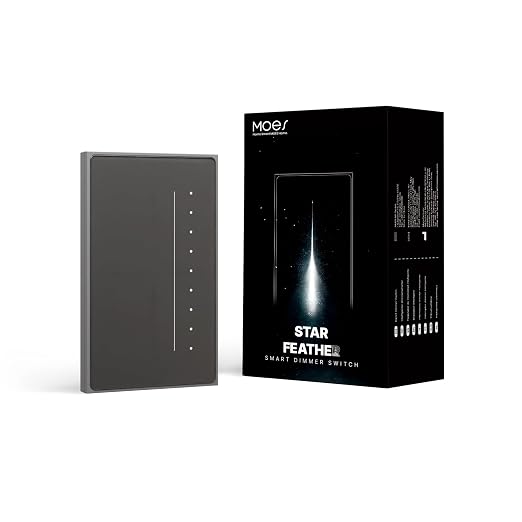 MOES SF WiFi Dimmer Switch, Neutral Wire Required, Anti-Glare Panel Grey | Full-Screen Touch, Vibration Feedback, Air Gesture Control,2.4GHz WiFi Work with Smart Life/Tuya, Alexa and Google Home
