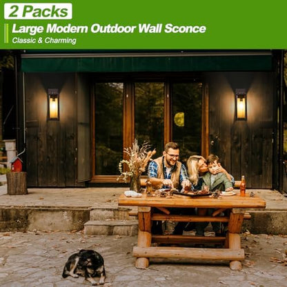 FILIYANO 16in Large Outdoor Wall Lights for House, Oil Rubbed Bronze,2 Pack