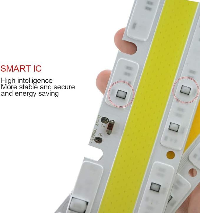 Pack of 2, LED Diode Array Matrix Chips 30W/50W/150W AC110V Smart IC Spotlight Projector Floodlight Light Source Household Bulbs(Warm White 110V,30W)