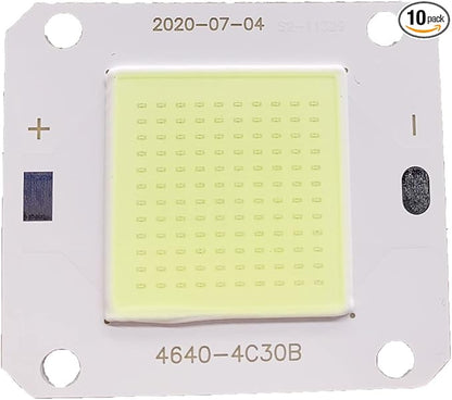 DC12V 50W LED COB Integrated Smart IC Driver High Power 12V COB LED Cold White Warm White Full Spectrum (Cold White 20000K)