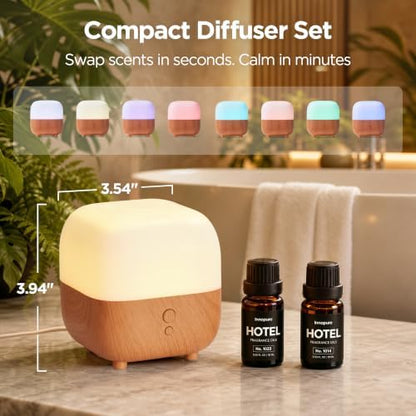 InnoGear 150ml Essential Oil Diffuser 2 Hotel Collection Fragrance Oil Gift