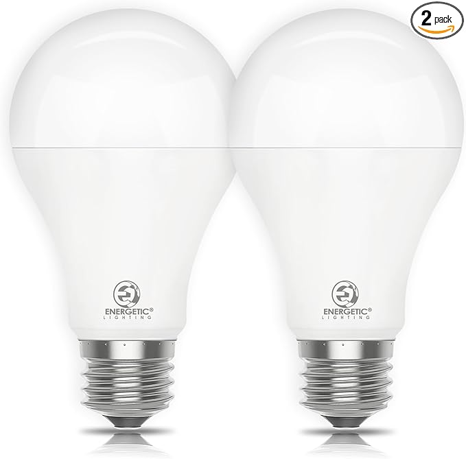 2 Pack 150 Watt Equivalent LED Bulb, Dimmable Super Bright Light Bulb 2600LM, Daylight 5000K, A21 LED Light Bulb, E26 Standard Base, UL Listed, Damp Rated, LED Bulb for Living Room Bedroom Home Office